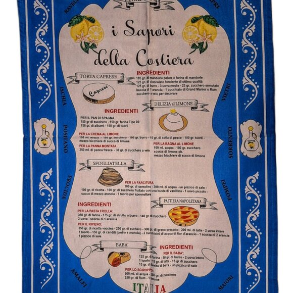 Italian Flavors of the Coast Dish Tea Towel 21”x31” - Picture 2 of 4
